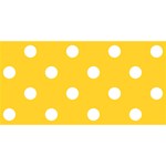 Polka Dots - White on Banana Yellow YOU ARE INVITED 3D Greeting Card (8x4)