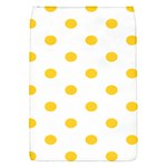 Polka Dots - Banana Yellow on White Removable Flap Cover (S)