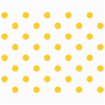 Polka Dots - Banana Yellow on White Collage 8  x 10 