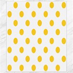 Polka Dots - Banana Yellow on White Canvas 8  x 10 