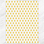Polka Dots - Banana Yellow on White Canvas 36  x 48 