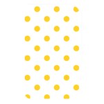 Polka Dots - Banana Yellow on White Memory Card Reader (Rectangular)