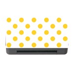 Polka Dots - Banana Yellow on White Memory Card Reader with CF