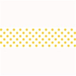 Polka Dots - Banana Yellow on White Medium Bar Mat