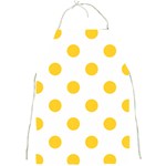 Polka Dots - Banana Yellow on White Full Print Apron
