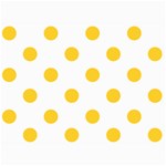Polka Dots - Banana Yellow on White 5  x 7  Photo Cards