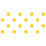 Polka Dots - Banana Yellow on White YOU ARE INVITED 3D Greeting Card (8x4)