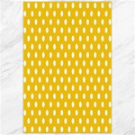 Polka Dots - White on Deep Lemon Yellow Canvas 24  x 36 