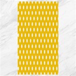 Polka Dots - White on Deep Lemon Yellow Canvas 40  x 72 