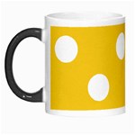 Polka Dots - White on Deep Lemon Yellow Morph Mug