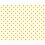 Polka Dots - Deep Lemon Yellow on White Collage 11  x 14 