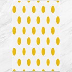 Polka Dots - Deep Lemon Yellow on White Canvas 12  x 18 