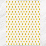 Polka Dots - Deep Lemon Yellow on White Canvas 36  x 48 