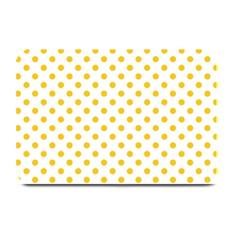 Polka Dots 18 x12  Plate Mat