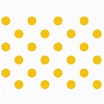 Polka Dots - Deep Lemon Yellow on White 5  x 7  Photo Cards