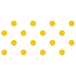 Polka Dots - Deep Lemon Yellow on White YOU ARE INVITED 3D Greeting Card (8x4)