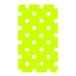 Polka Dots - White on Fluorescent Yellow Memory Card Reader (Rectangular)