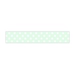 Polka Dots - White on Pale Green Flano Scarf (Mini)