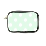 Polka Dots - White on Pale Green Coin Purse