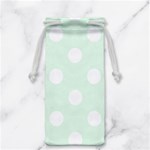 Polka Dots - White on Pale Green Jewelry Bag