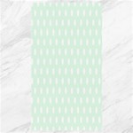 Polka Dots - White on Pale Green Canvas 40  x 72 