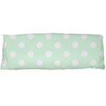 Polka Dots - White on Pale Green Body Pillow Case (Dakimakura) (One Side)