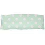 Polka Dots - White on Pale Green Body Pillow Case Dakimakura (Two Sides)