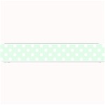 Polka Dots - White on Pale Green Small Bar Mat