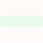 Polka Dots - White on Pale Green Medium Bar Mat