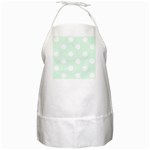 Polka Dots - White on Pale Green BBQ Apron