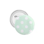 Polka Dots - White on Pale Green 1.75  Button