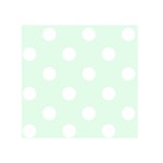 Polka Dots - White on Pale Green Greeting Card 5  x 7 