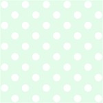 Polka Dots - White on Pale Green ScrapBook Page 12  x 12 