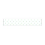 Polka Dots - Pale Green on White Flano Scarf (Mini)
