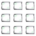 Polka Dots - Pale Green on White Mega Link Italian Charm (9 pack)