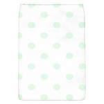 Polka Dots - Pale Green on White Removable Flap Cover (S)