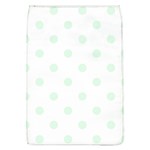 Polka Dots - Pale Green on White Removable Flap Cover (L)
