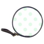 Polka Dots - Pale Green on White Classic 20-CD Wallet