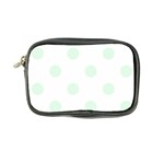 Polka Dots - Pale Green on White Coin Purse
