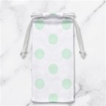 Polka Dots - Pale Green on White Jewelry Bag