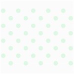 Polka Dots - Pale Green on White Collage 8  x 10 