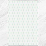 Polka Dots - Pale Green on White Canvas 24  x 36 