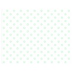 Polka Dots - Pale Green on White Double Sided Flano Blanket (Medium)