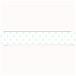 Polka Dots - Pale Green on White Small Bar Mat
