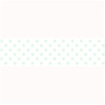 Polka Dots - Pale Green on White Medium Bar Mat