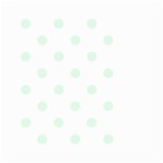Polka Dots - Pale Green on White Small Garden Flag (Two Sides)