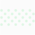 Polka Dots - Pale Green on White 4  x 8  Photo Cards