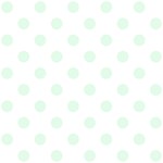 Polka Dots - Pale Green on White ScrapBook Page 12  x 12 