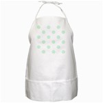 Polka Dots - Pastel Green on White BBQ Apron