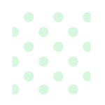 Polka Dots - Pastel Green on White Greeting Card 4.5  x 6 